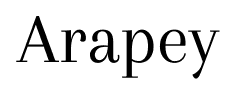 Arapey font