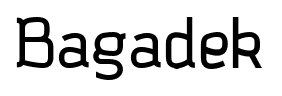 Bagadek font
