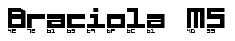Braciola MS font