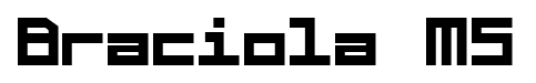 Braciola MS font