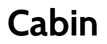 Cabin font
