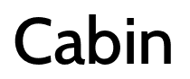 Cabin font
