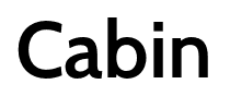 Cabin font
