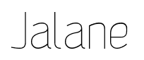 Jalane font