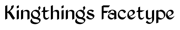 Kingthings Facetype font