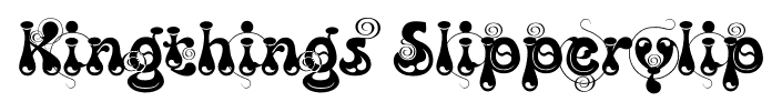 Kingthings Slipperylip font