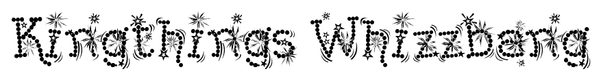 Kingthings Whizzbang font