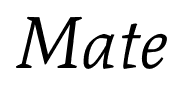 Mate font