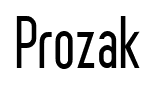 Prozak font