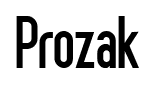 Prozak font