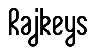 Rajkeys font