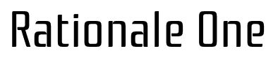 Rationale One font