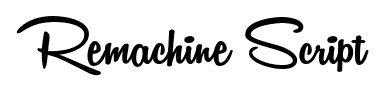 Remachine Script font