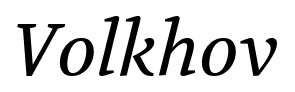Volkhov font