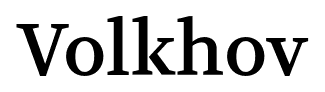 Volkhov font