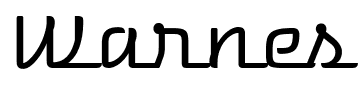 Warnes font