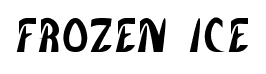 frozen ice font