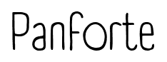 Panforte font
