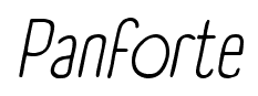 Panforte font