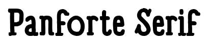 Panforte Serif font