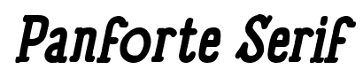 Panforte Serif font