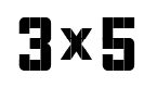 3×5 font