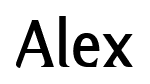 Alex font