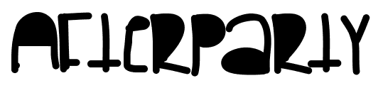 Afterparty font