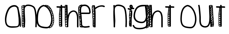 Another Night Out font