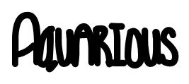 Aquarious font