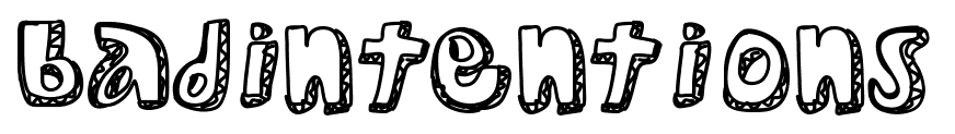 BadIntentions font