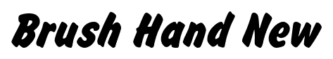 Brush Hand New font