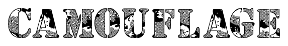 Camouflage font
