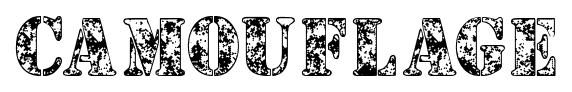 Camouflage font