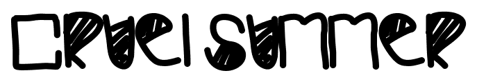 Cruel Summer font