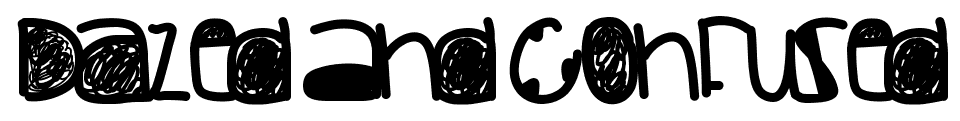 Dazed And Confused font