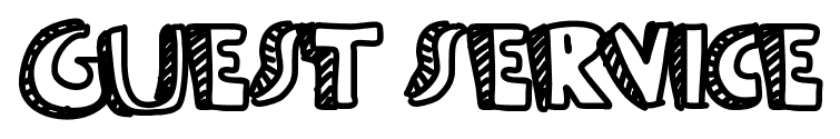 Guest service font