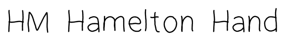 HM Hamelton Hand font