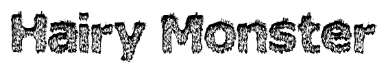 Hairy Monster font