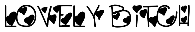 Lovely Bitch font