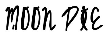 Moon Pie font