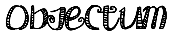 Objectum font