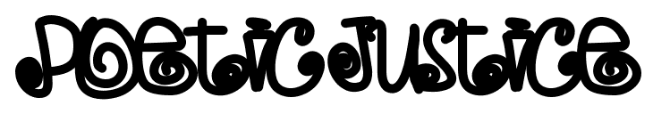 Poetic Justice font