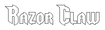 Razor Claw font