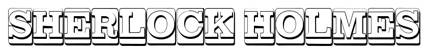 SHERLOCK HOLMES font