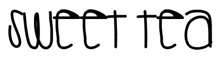 Sweet Tea font