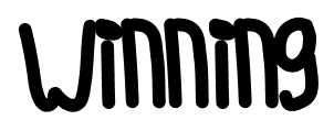 Winning font