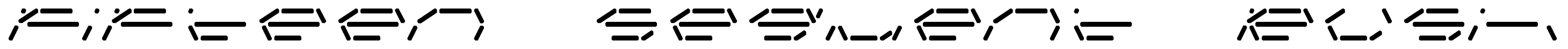 Fifteen Segment Rush font
