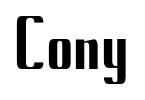 Cony font
