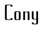 Cony font